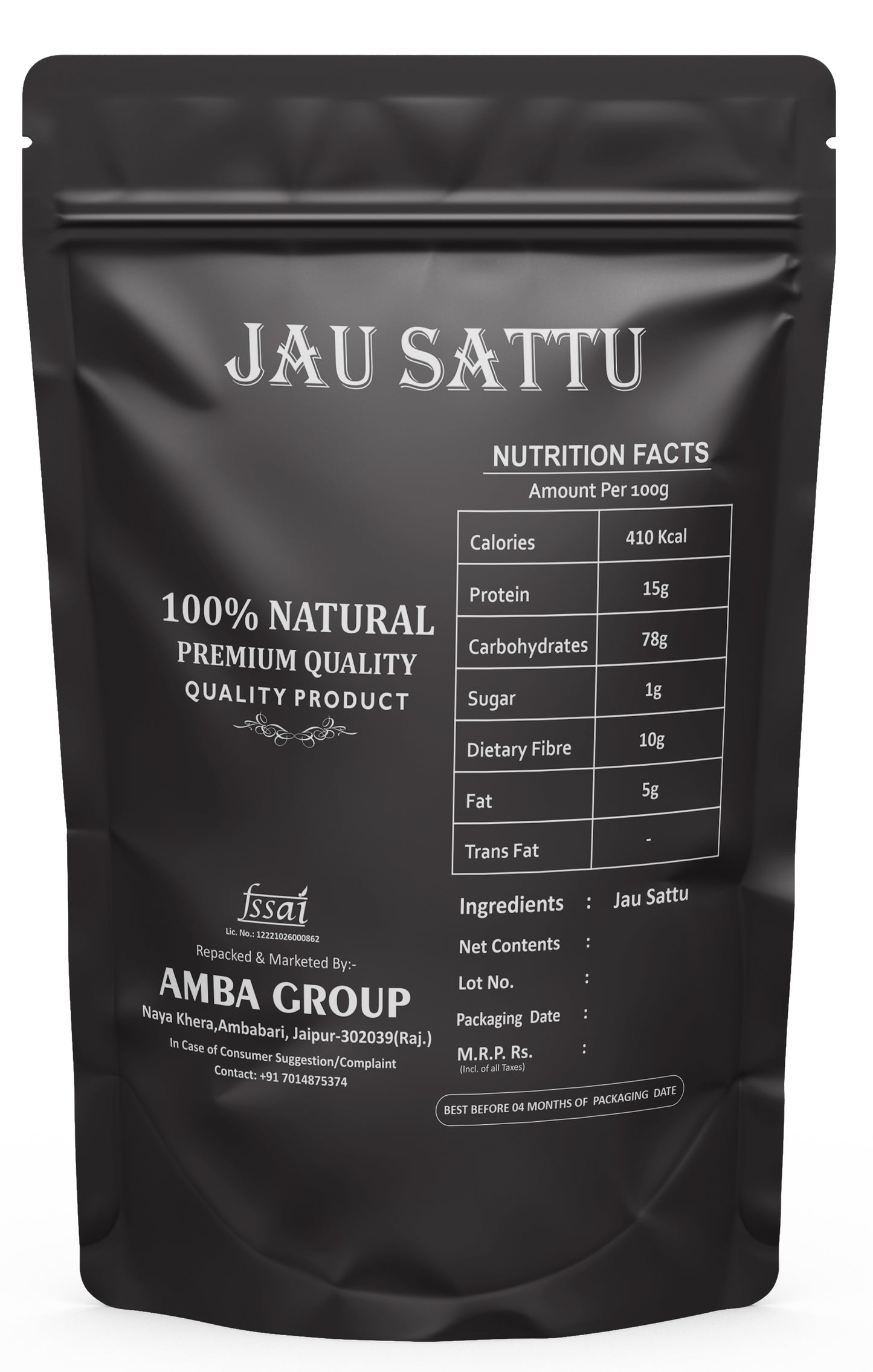 Healthy Superfood Combo Pack (Pack of 3) – Jau Sattu 1kg, Afghani Anjeer 250g, Chia Seeds 250g