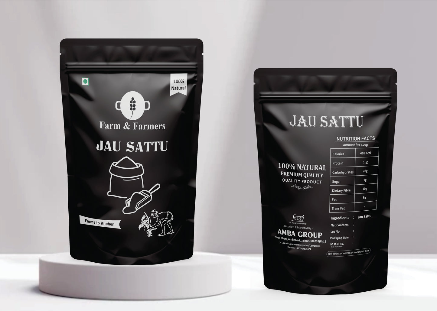 Healthy Superfood Combo Pack (Pack of 3) – Jau Sattu 1kg, Afghani Anjeer 250g, Chia Seeds 250g