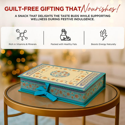 Farm & Farmers Premium Dry Fruit Diwali Gift Hamper | Walnuts, Cashews, Pistachios, Almonds | Healthy Snacks Gift Box| Corporate & Festive Deepawali Gift (Pack of 4 x 80g)