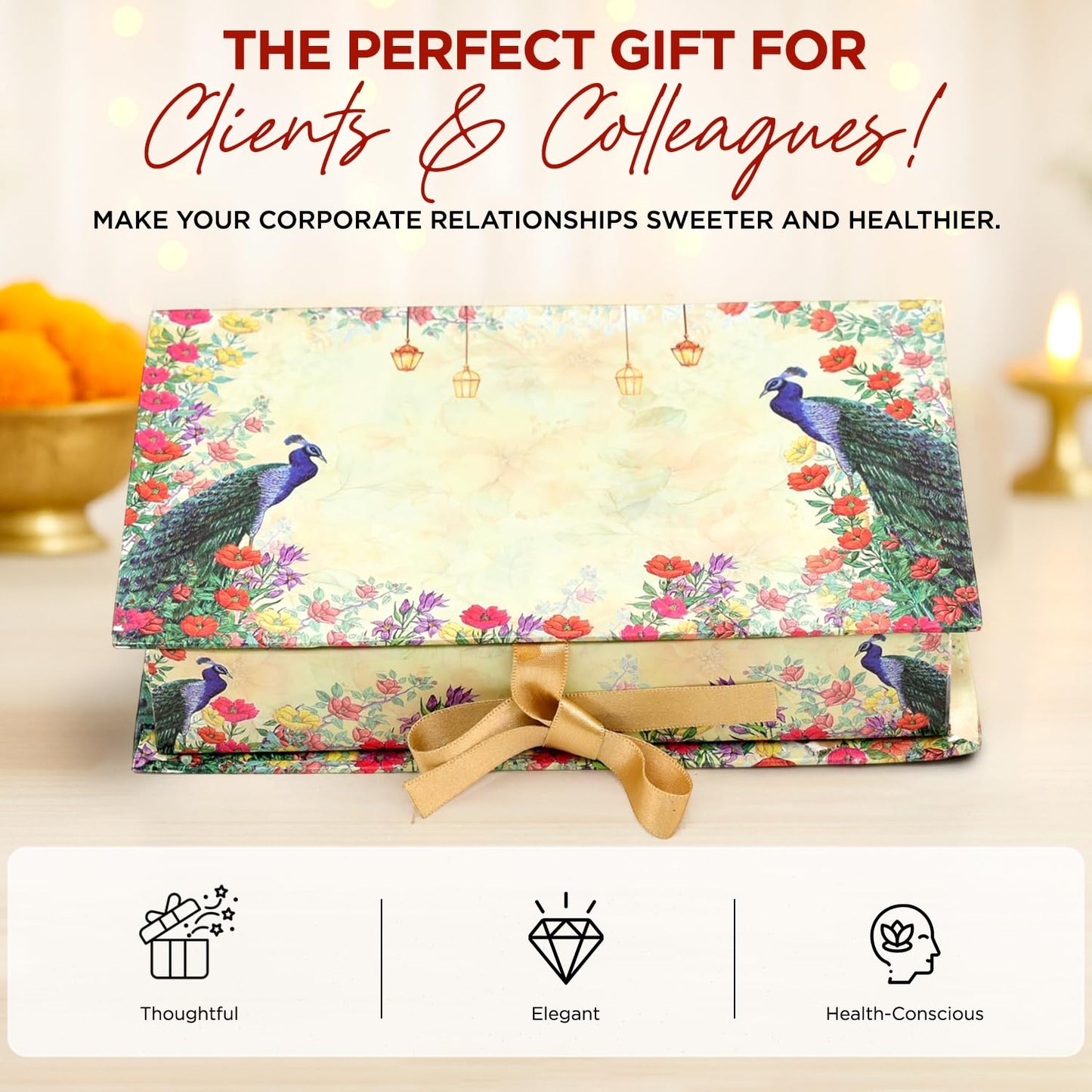 Farm & Farmers Premium Dry Fruit Diwali Gift Hamper | Nut Mix, 5 in 1 Mix Seeds, Cranberries, Berries Mix | Healthy Snacks Gift Box for Corporate Gifting & Festive Deepawali Gift (Pack of 4 x 80g)