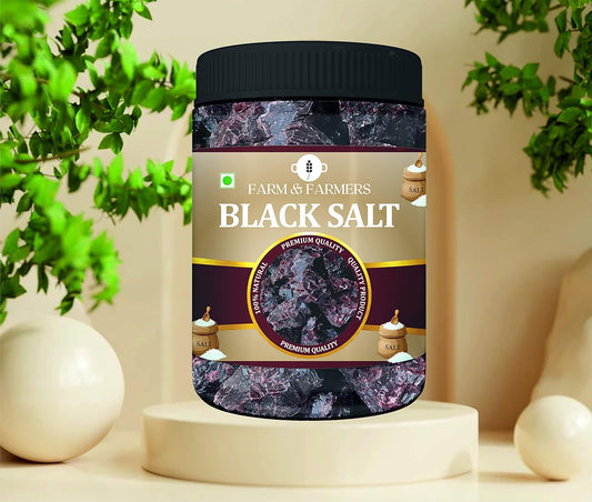 Farm & Farmers Black Salt Whole/Kala Namak, 400g/900g