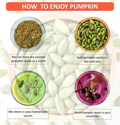 Farm & Farmers Raw Pumpkin Seeds 250Gm - Unroasted Pumpkin Seed Rich in Protein and AAA Grade Pumpkin Seeds | Source of Iron & Zinc | High Protein Fiber Rich Superfood Snack