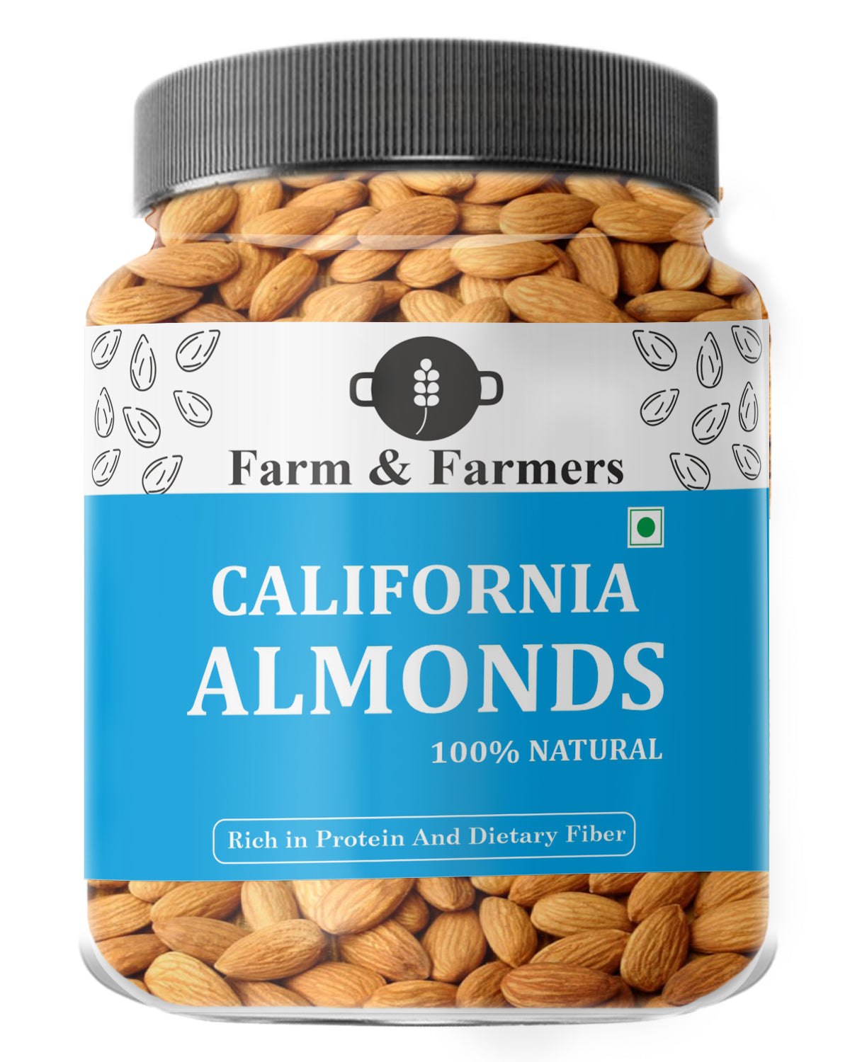 Farm & Farmers Premium Mixed Dry Fruits Nuts Almonds, Cashews, Pistachios, Raisins, Walnuts Dry Fruits Combo, Pack of 5 - ( 250 Gram Each 4, Walnuts 175 Gram )