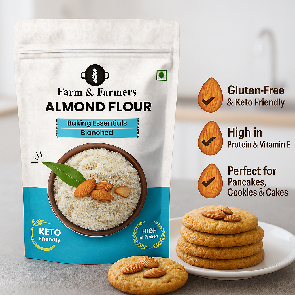Premium Almond Flour – Gluten-Free, Low-Carb & Keto-Friendly (100% Pure)