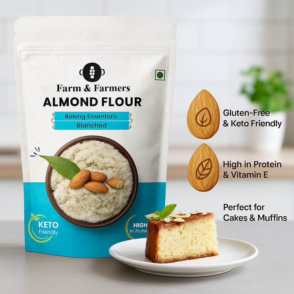 Premium Almond Flour – Gluten-Free, Low-Carb & Keto-Friendly (100% Pure)