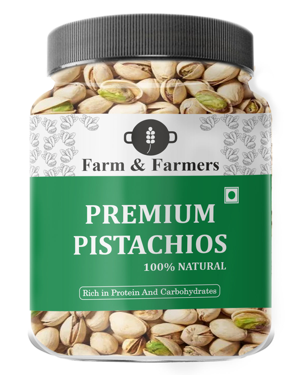 Farm & Farmers Premium Mixed Dry Fruits Nuts Almonds, Cashews, Pistachios, Raisins, Walnuts Dry Fruits Combo, Pack of 5 - ( 250 Gram Each 4, Walnuts 175 Gram )
