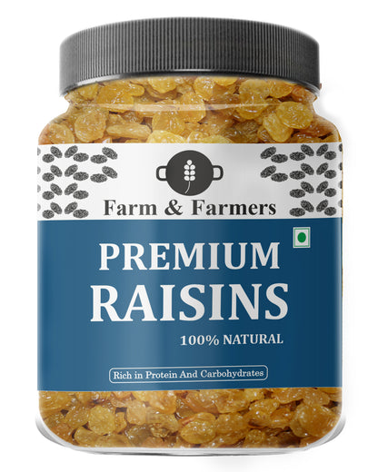 Farm & Farmers Premium Mixed Dry Fruits Nuts Almonds, Cashews, Pistachios, Raisins, Walnuts Dry Fruits Combo, Pack of 5 - ( 250 Gram Each 4, Walnuts 175 Gram )