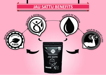 Farm & Farmers Organic Jau Sattu (1 KG)